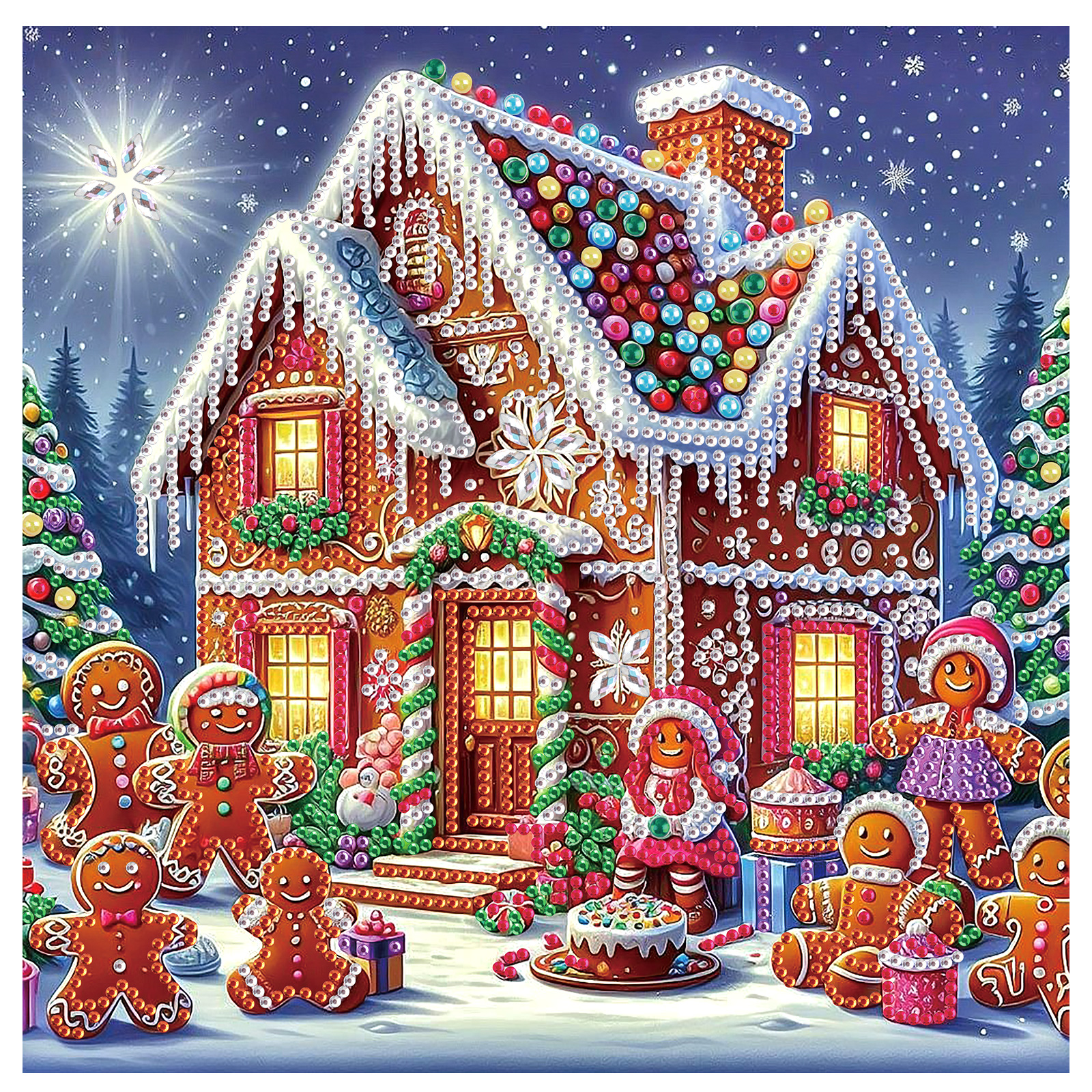 Home Fragrance Gingerbread - Diamond Painting Kits for Adults,gingerbread house