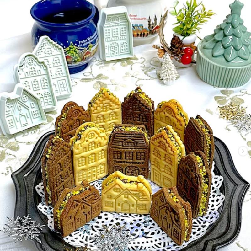 Home Fragrance Gingerbread - 4Pcs Christmas Gingerbread House Cookie Cutters
