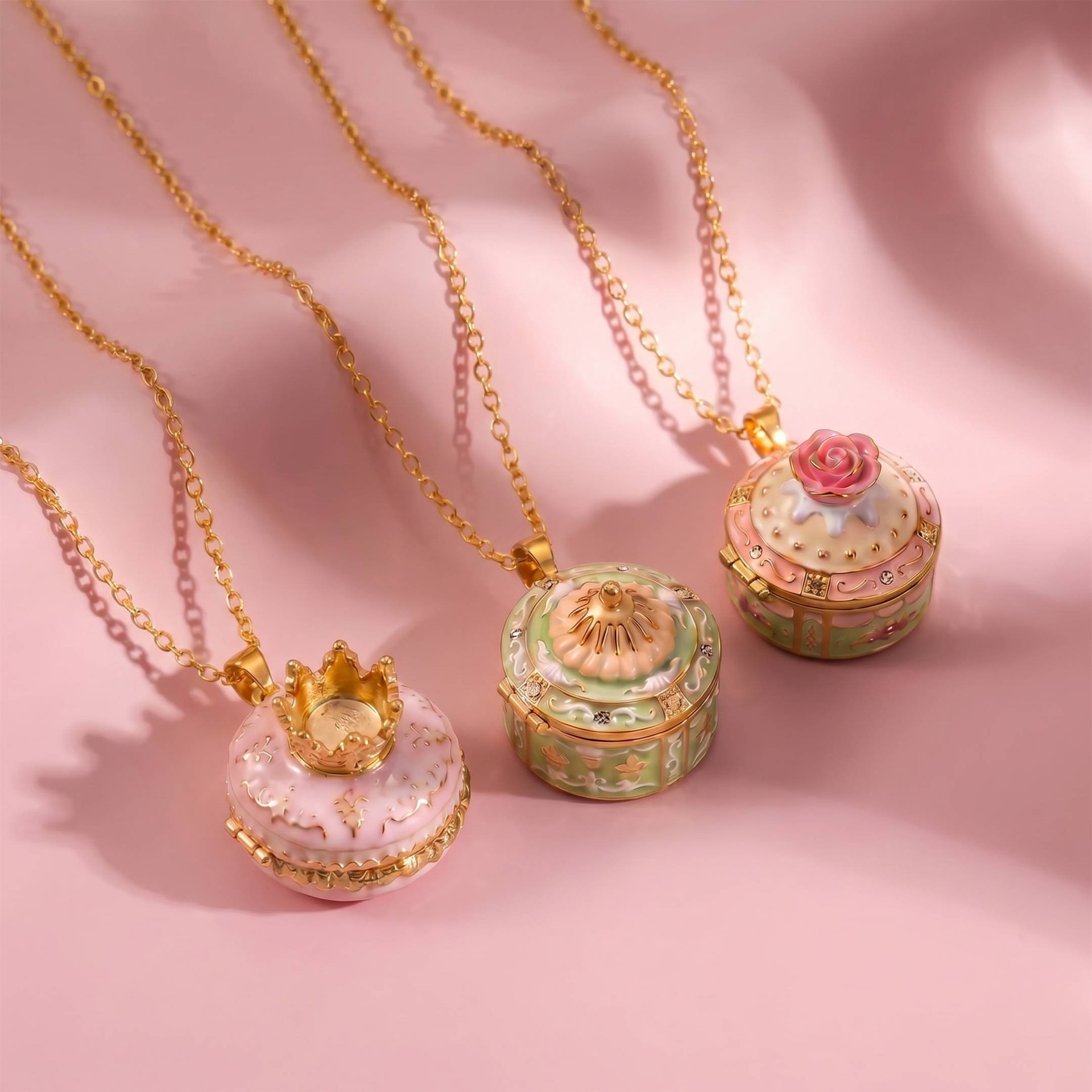 Home Fragrance Gingerbread - Fairy Tale Gingerbread House Necklace Open