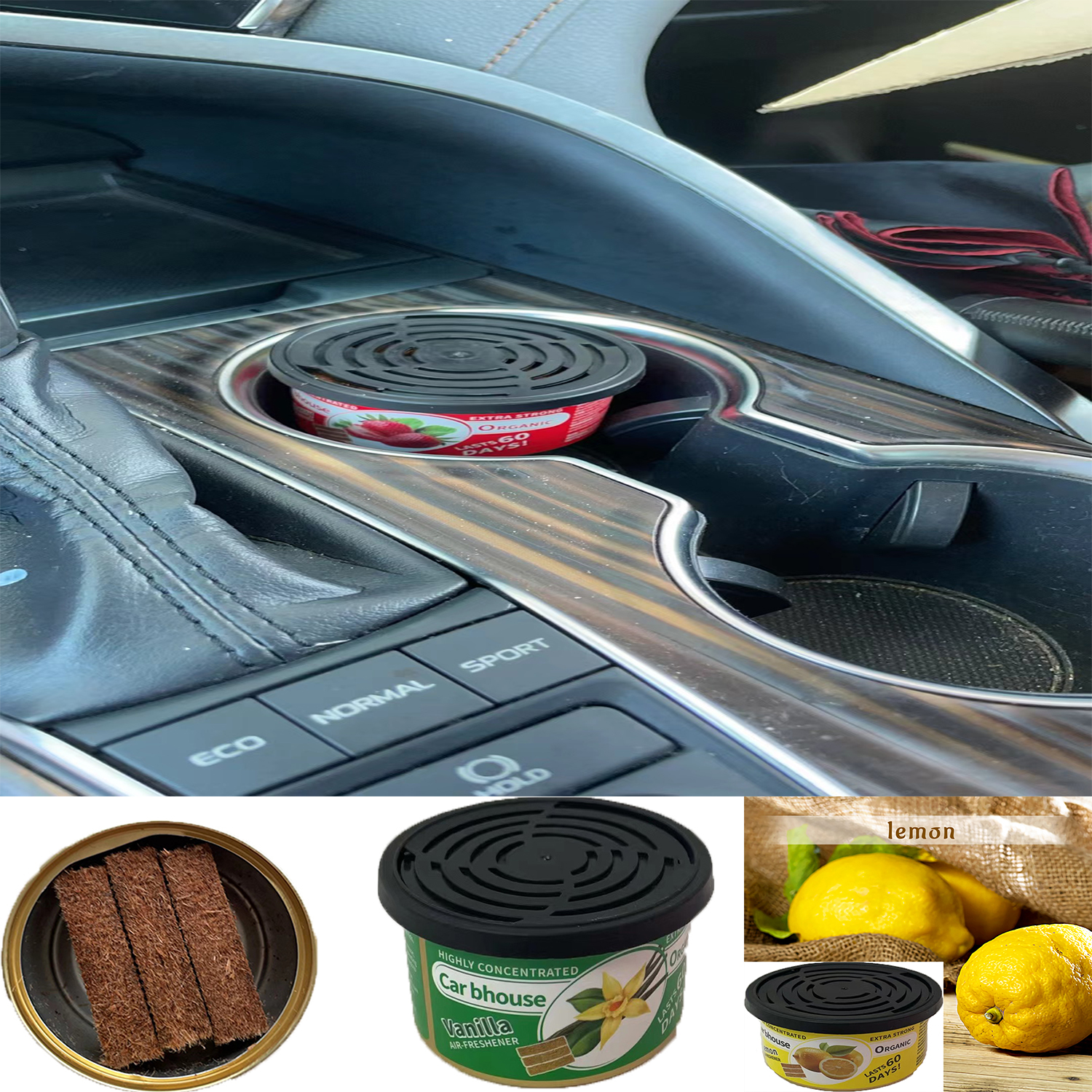 Home Fragrance Organic - Car Air Freshener: Coconut Scent |