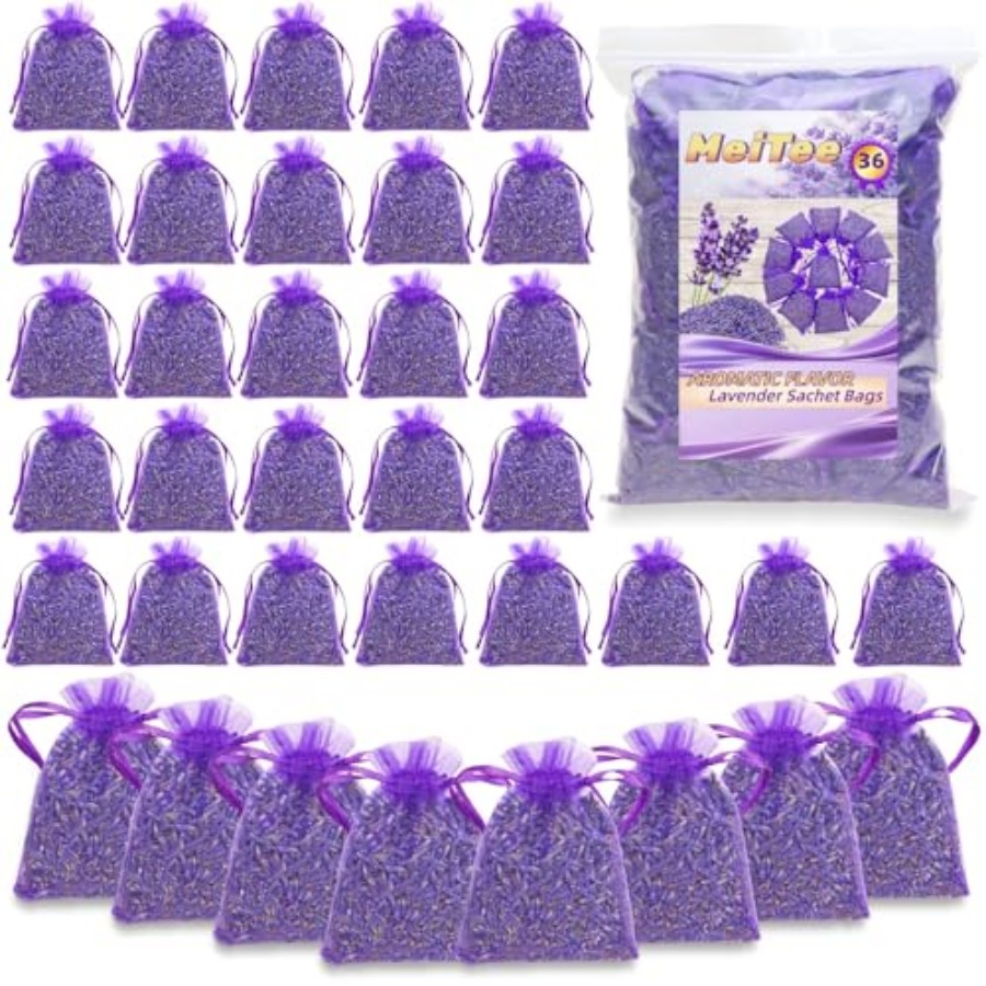 Home Fragrance Potpourri - 36 Pack Lavender Sachet Bags -
