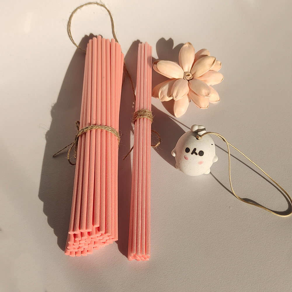 Home Fragrance Reeds - 3mm/4mm 22cm Pink Fiber Rattan Sticks