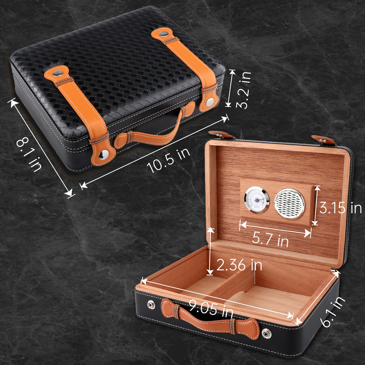 XIFEI Travel Cigar Humidor Box - Home Fragrance Maple Walnut reseña y precio