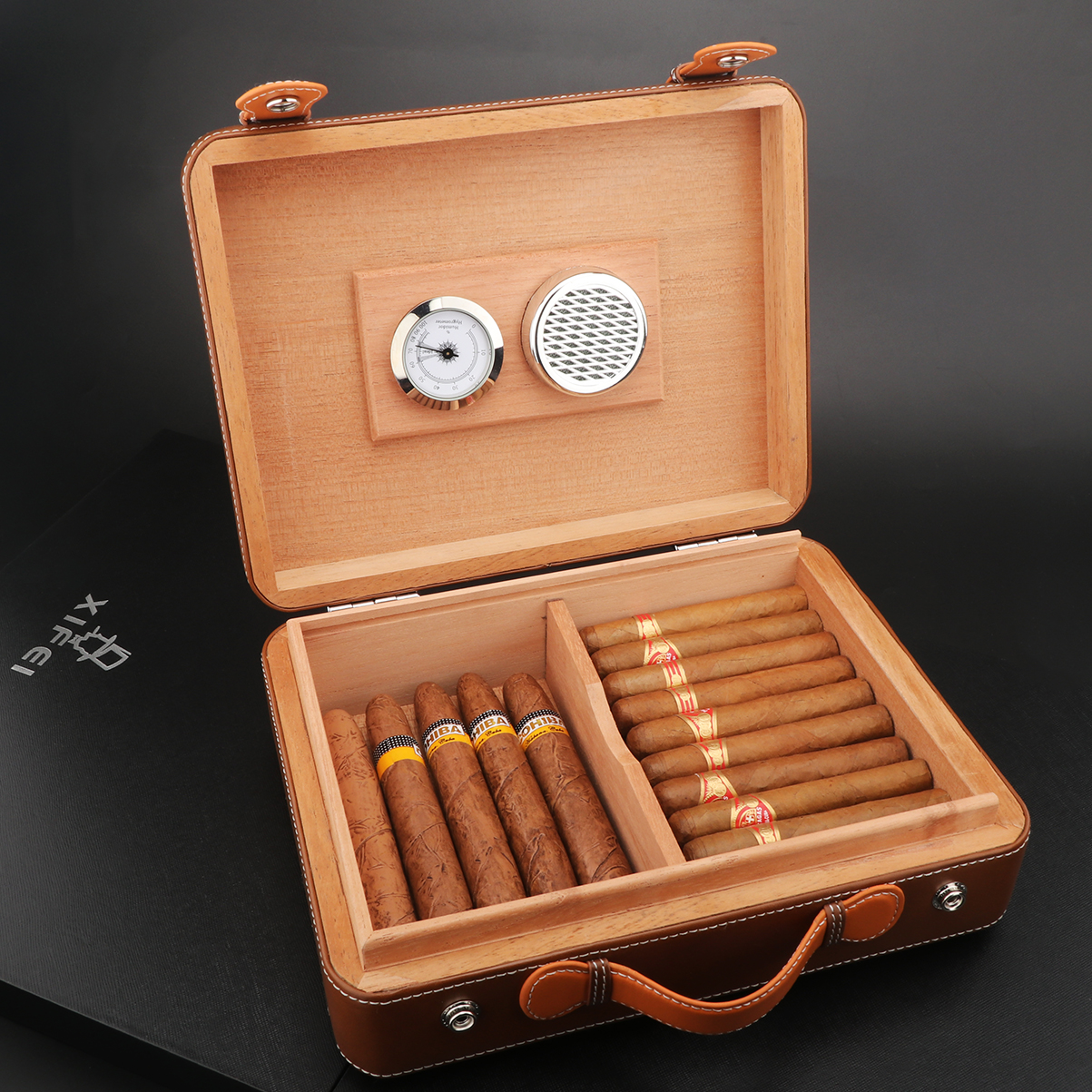 XIFEI Travel Cigar Humidor Box - Home Fragrance Maple Walnut reseña y precio