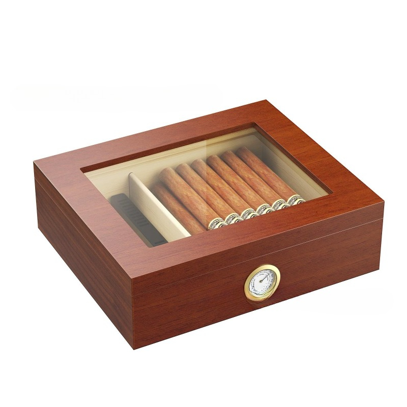 Cigar Humidor Box Cigar Case w - Home Fragrance Maple Walnut reseña y precio