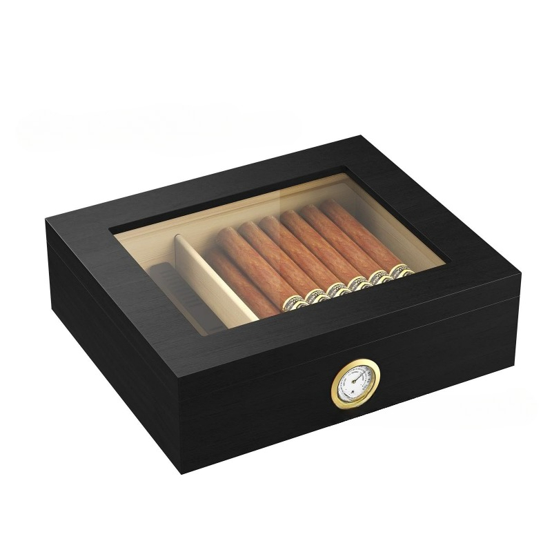 Cigar Humidor Box Cigar Case w - Home Fragrance Maple Walnut reseña y precio