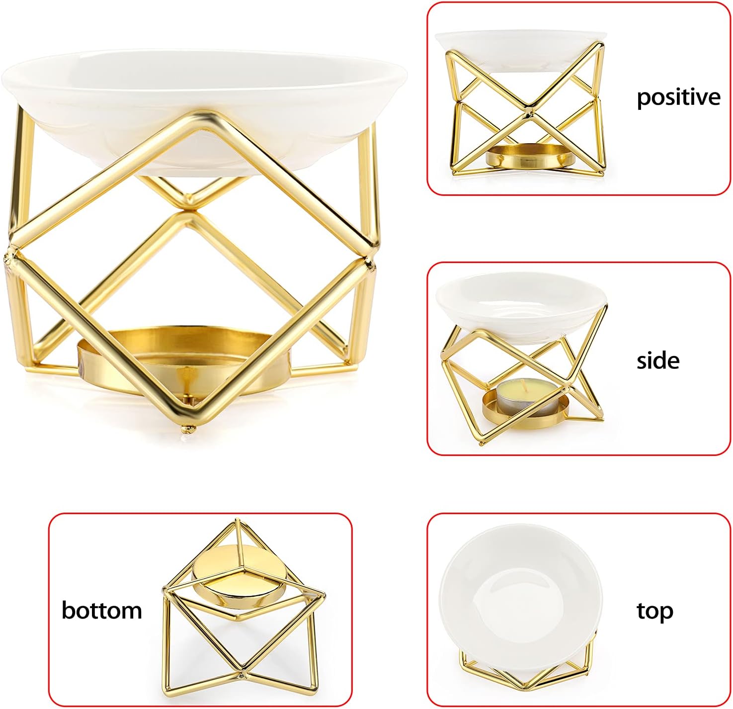 Euro Metal Oil Burner Wax Warm - Home Fragrances reseña y precio
