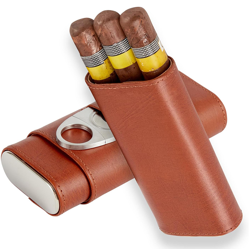 Cigar Case Travel Humidor Kit  - Home Fragrance Maple Walnut reseña y precio