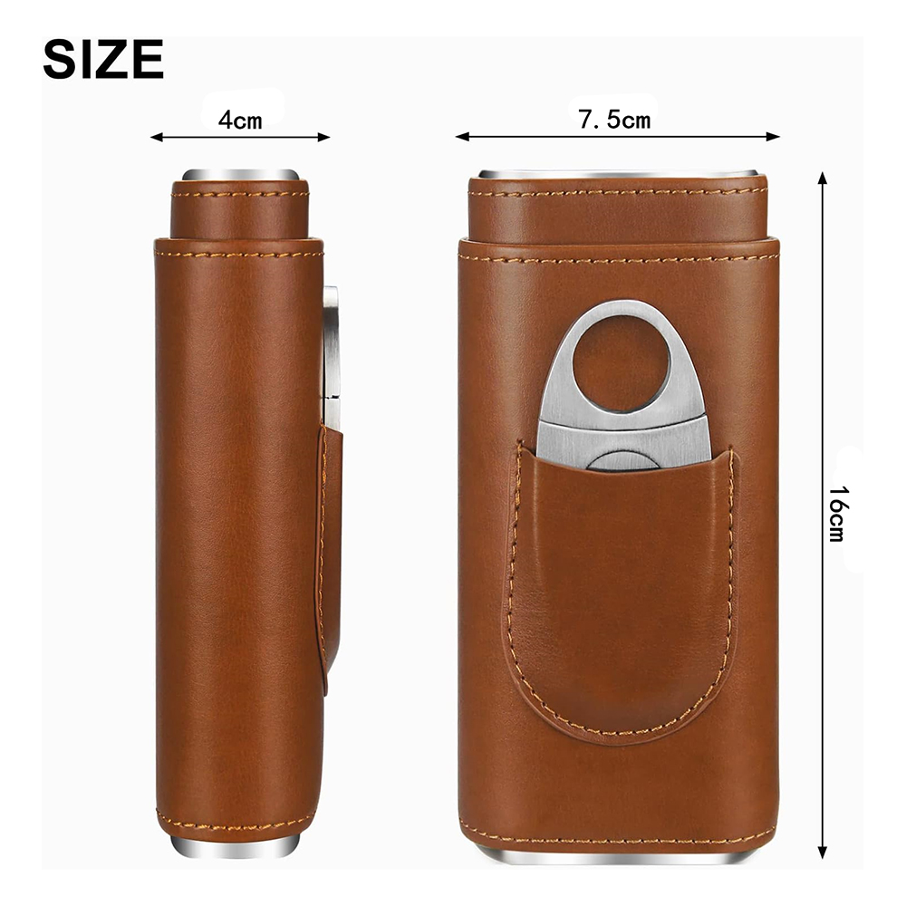 Cigar Case Travel Humidor Kit  - Home Fragrance Maple Walnut reseña y precio