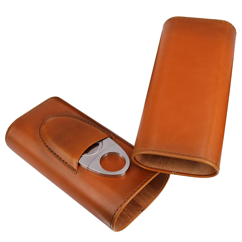 Cigar Case Travel Humidor Kit  - Home Fragrance Maple Walnut reseña y precio