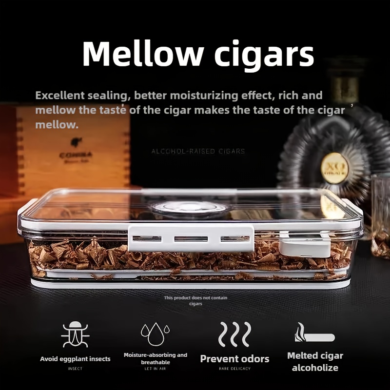 Cigar Humidor with Transparent - Home Fragrance Maple Walnut reseña y precio