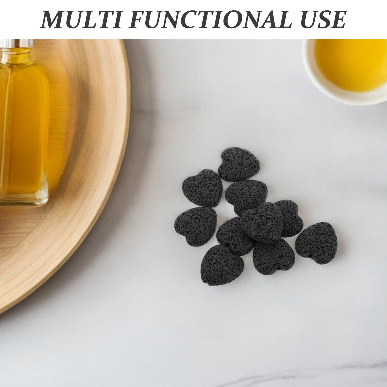 20Pcs Heart Volcanic Lava Rock - Home Fragrances reseña y precio