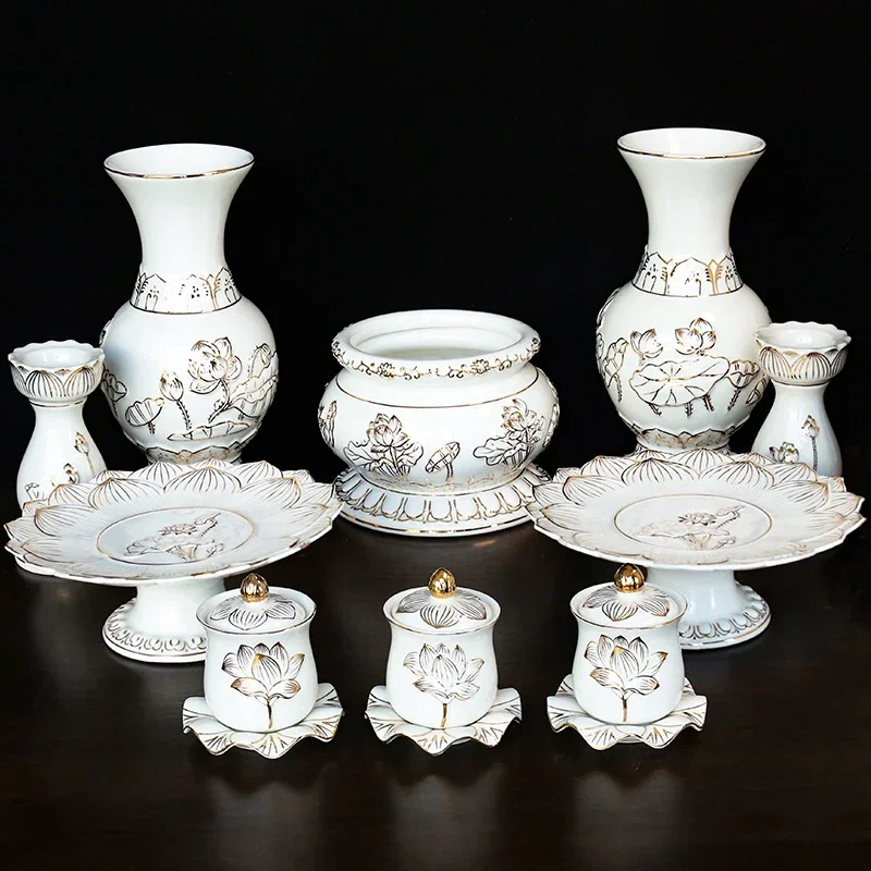 1pc Chinese White Lotus Cerami - Home Fragrance White Lotus reseña y precio