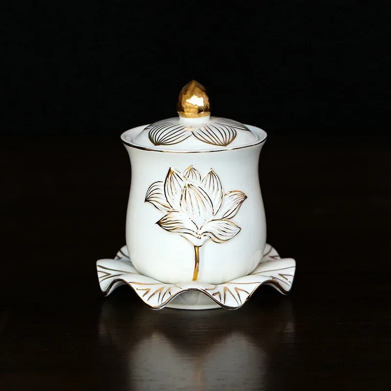 1pc Chinese White Lotus Cerami - Home Fragrance White Lotus reseña y precio