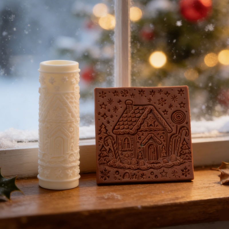 Christmas House Pattern Textur - Home Fragrance Gingerbread reseña y precio