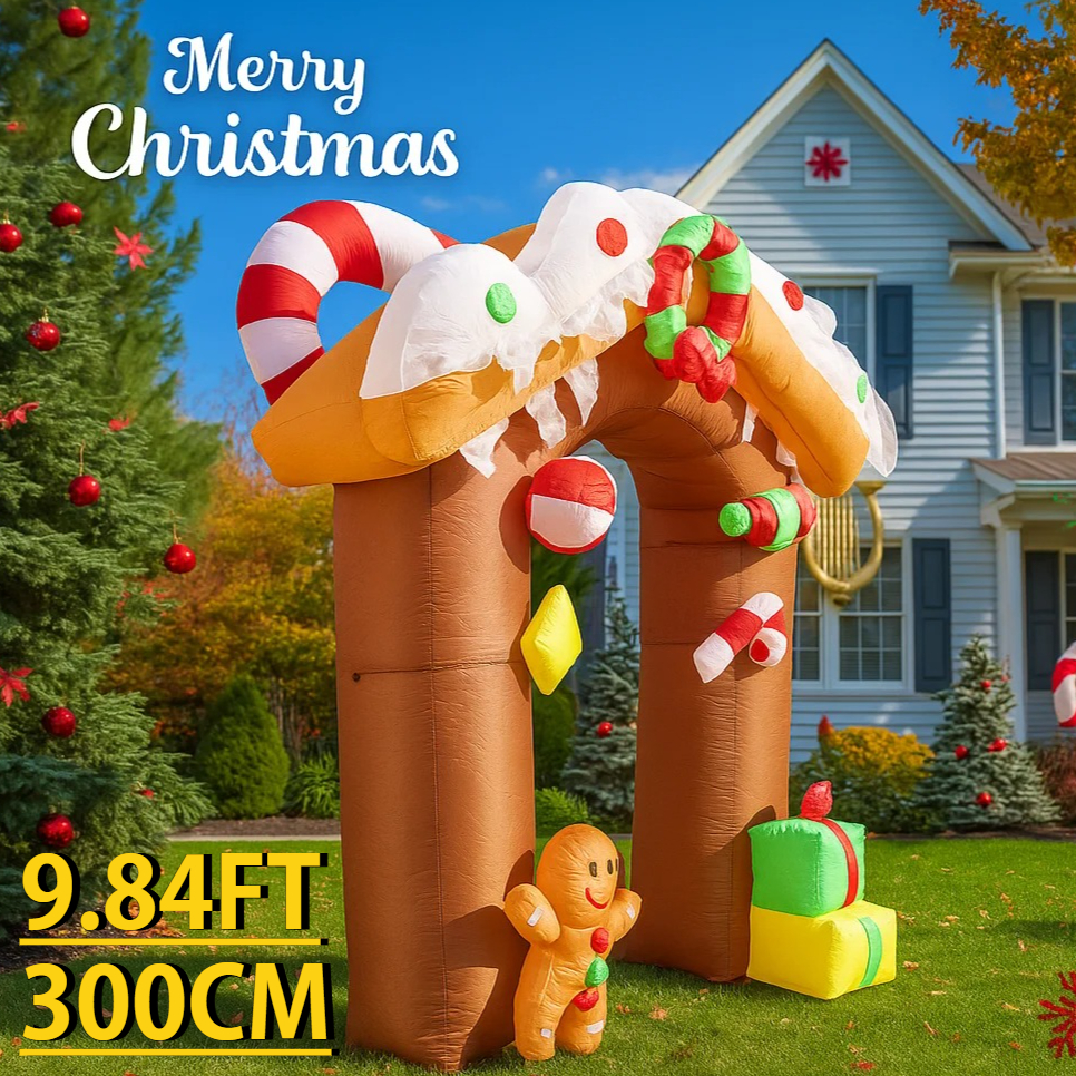 9.84FT LED Light Xmas Inflatab - Home Fragrance Gingerbread reseña y precio
