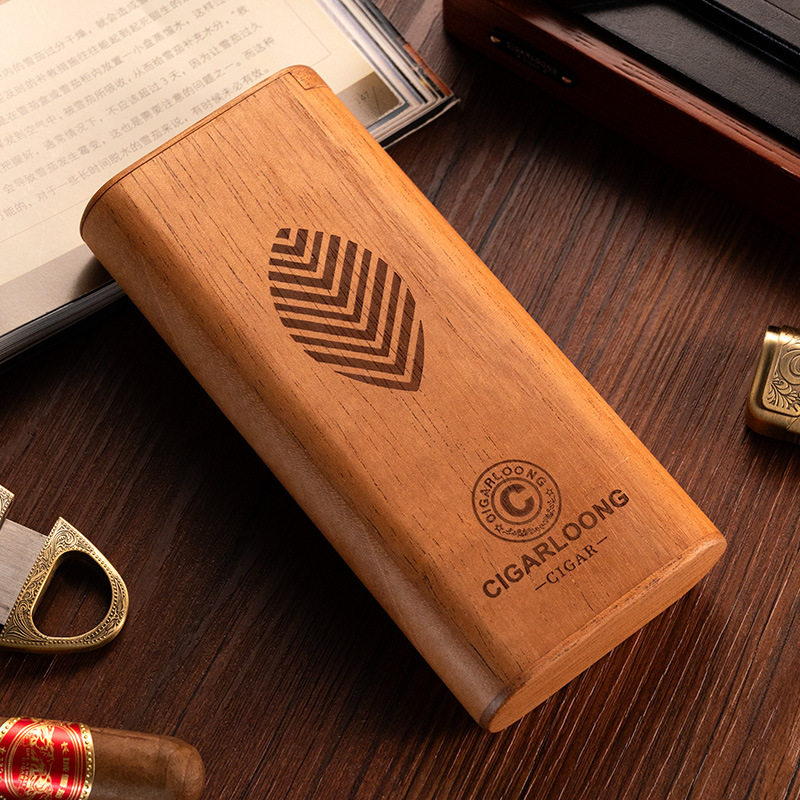 Cedar Wood Cigar Case Humidor  - Home Fragrance Maple Walnut reseña y precio