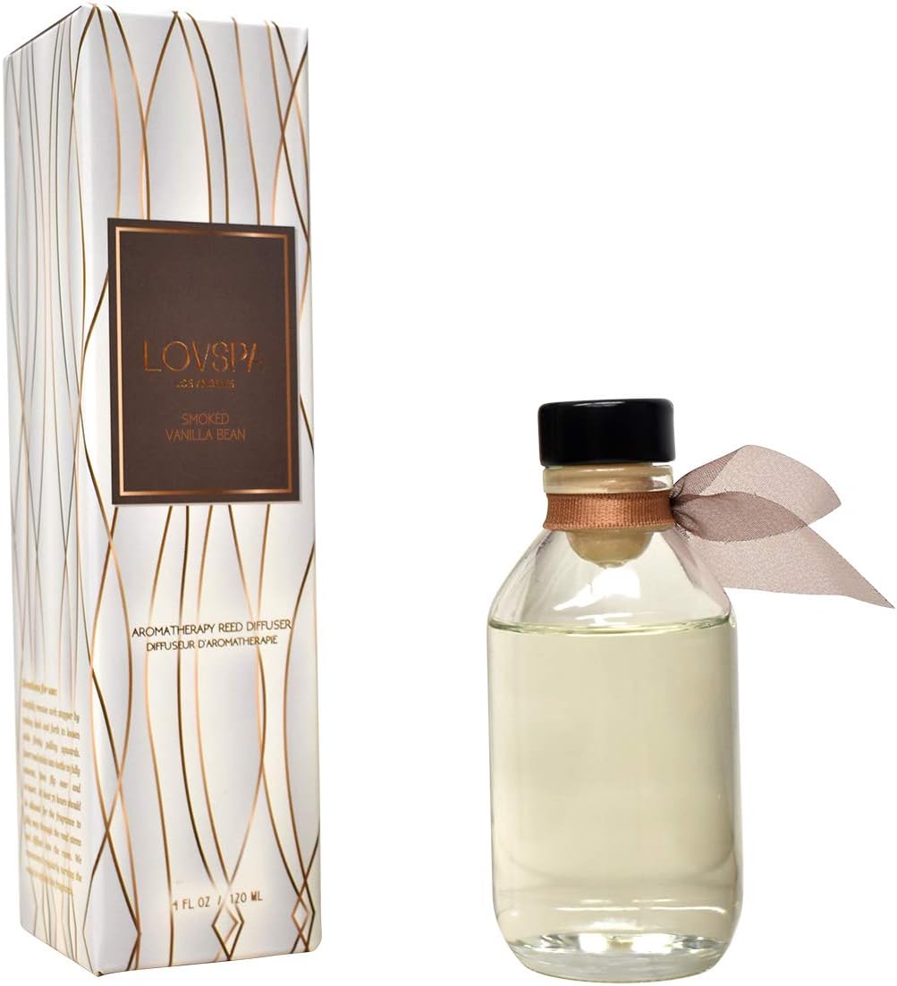Smoked Vanilla Reed Diffuser S - Home Fragrance Leather Diffuser reseña y precio