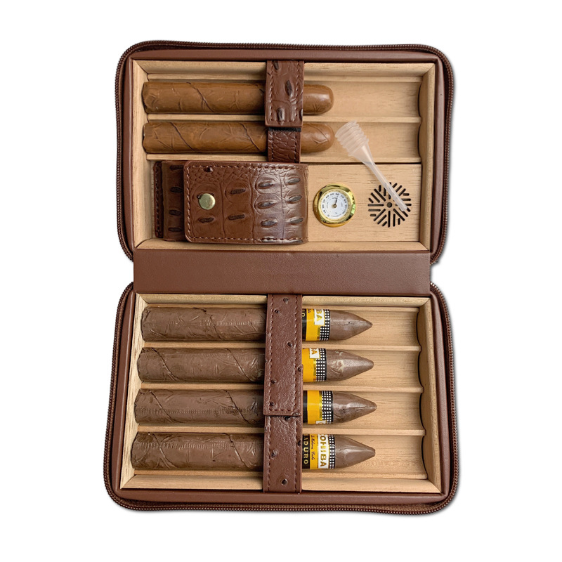 Cedar Wood Cigar Humidor Box w - Home Fragrance Maple Walnut reseña y precio