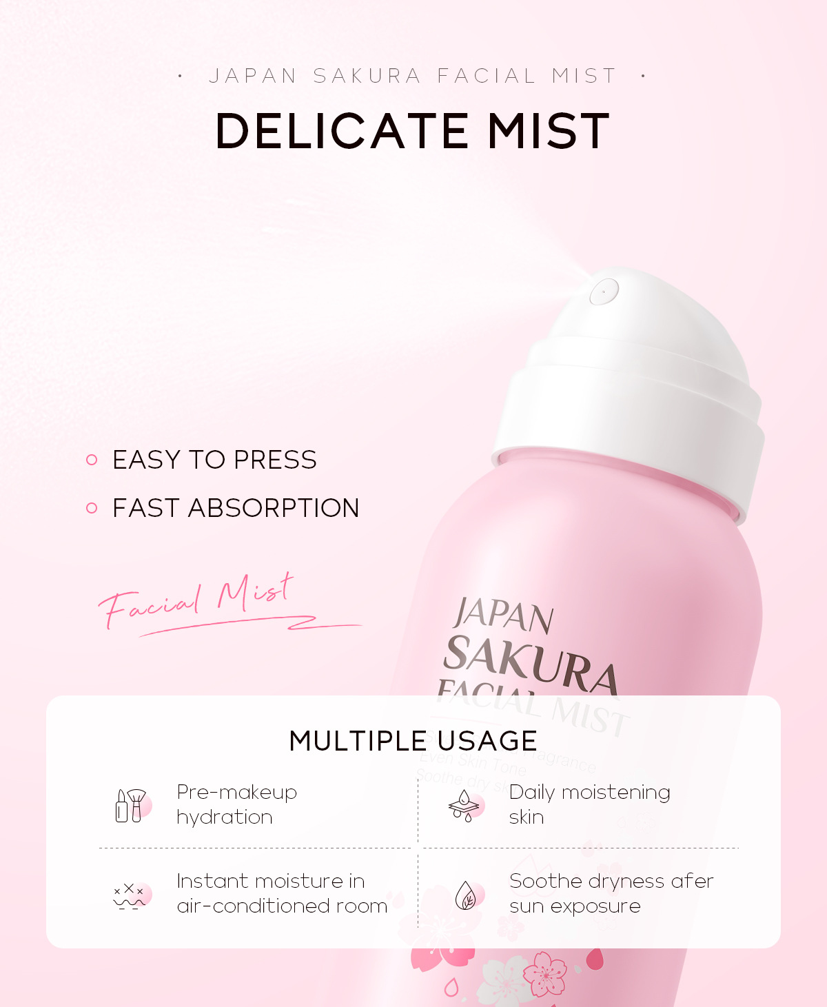 LAIKOU Sakura Facial Mist Brig - Lavender Pillow Spray reseña y precio