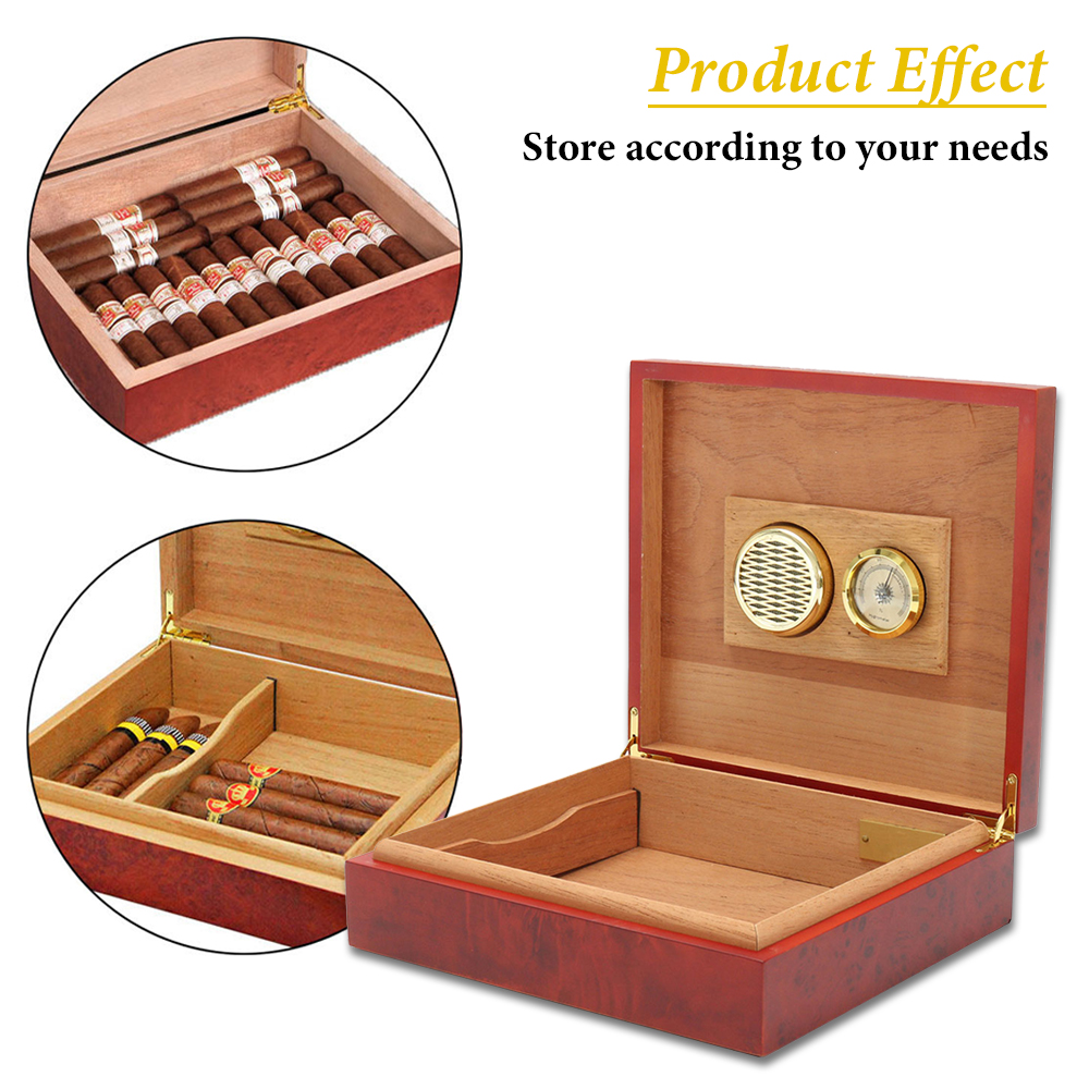 20Count Cigar Humidor Box Ceda - Home Fragrance Maple Walnut reseña y precio