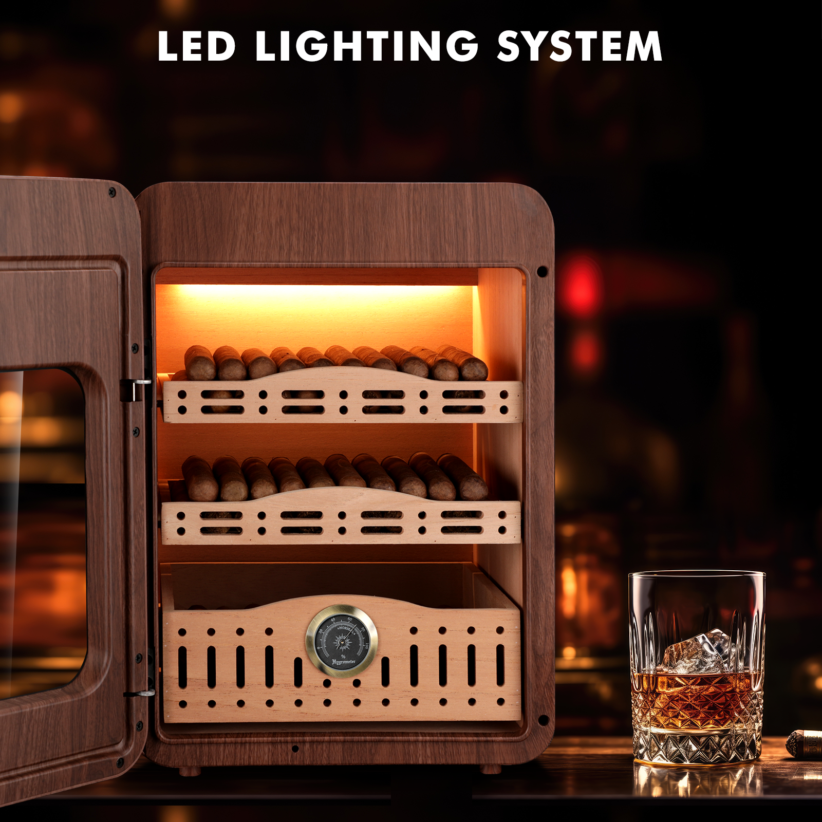 XIFEI Cigar Humidor,Cigar Humi - Home Fragrance Maple Walnut reseña y precio