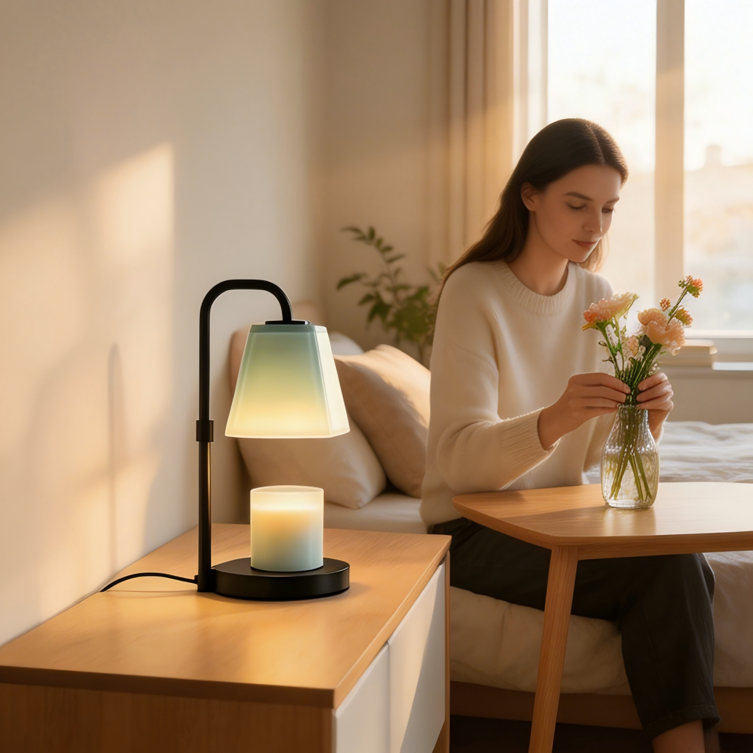 Wax Melt Warmer Lamp with 4-Ke - Home Fragrance No 4 reseña y precio