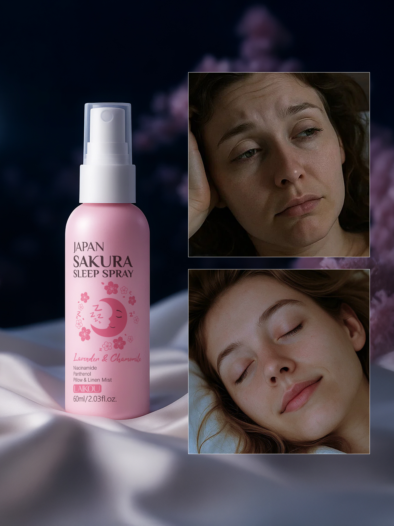 LAIKOU Japan Sakura Sleep Spra - Lavender Pillow Spray reseña y precio