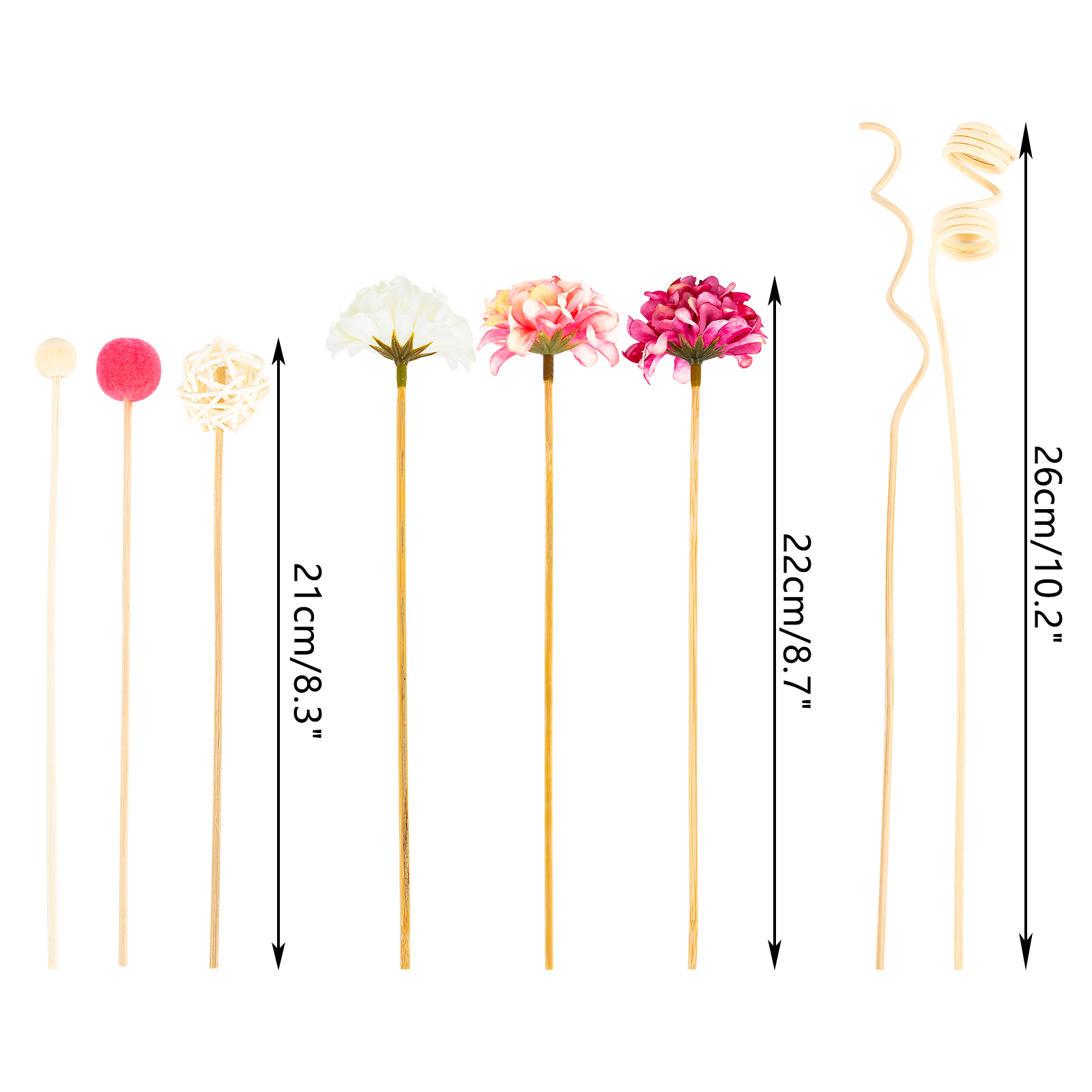 NEW 10PCS Pink Hydrangea Flowe - Home Fragrance Reeds reseña y precio