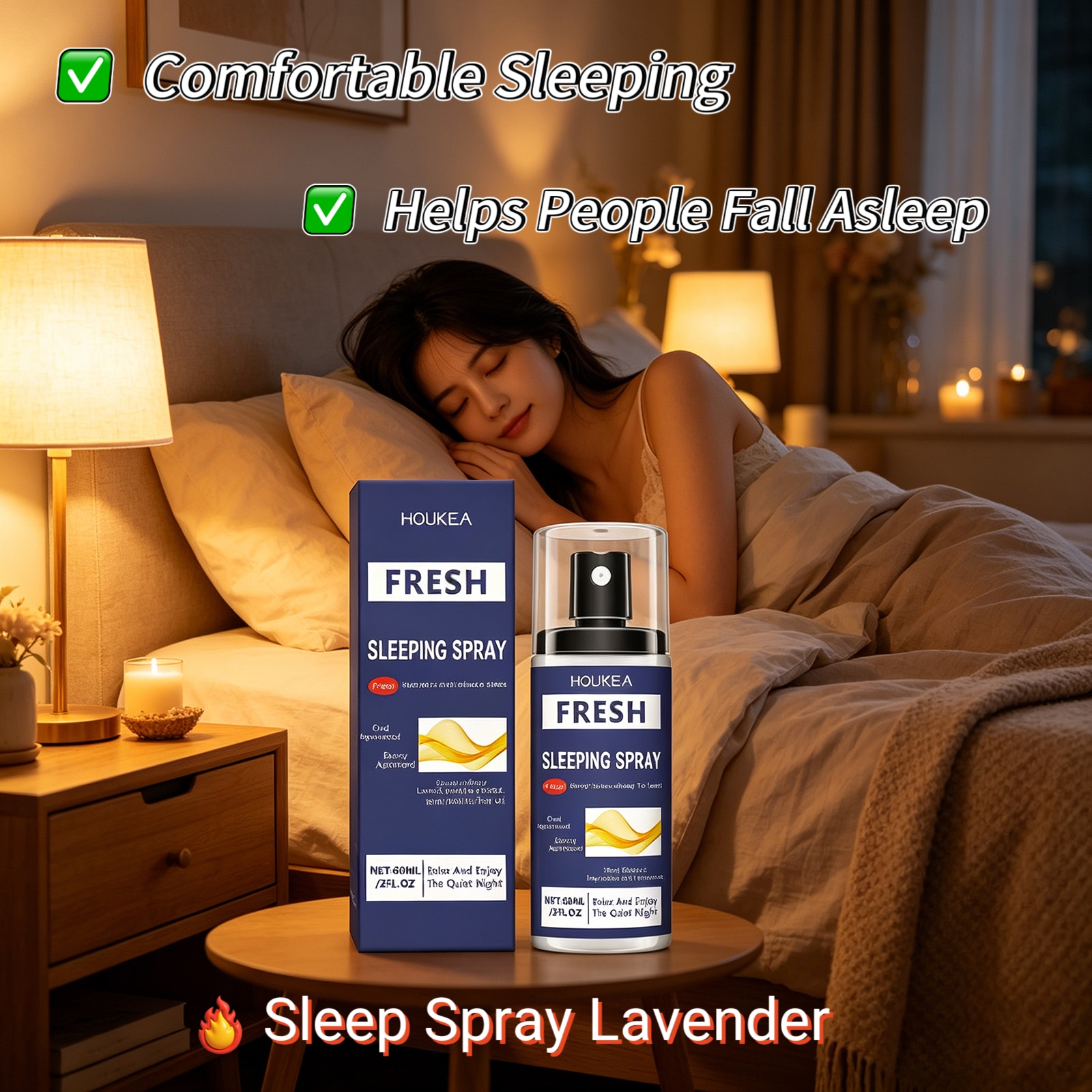 Houkea Lavender Sleep Spray to - Lavender Pillow Spray reseña y precio