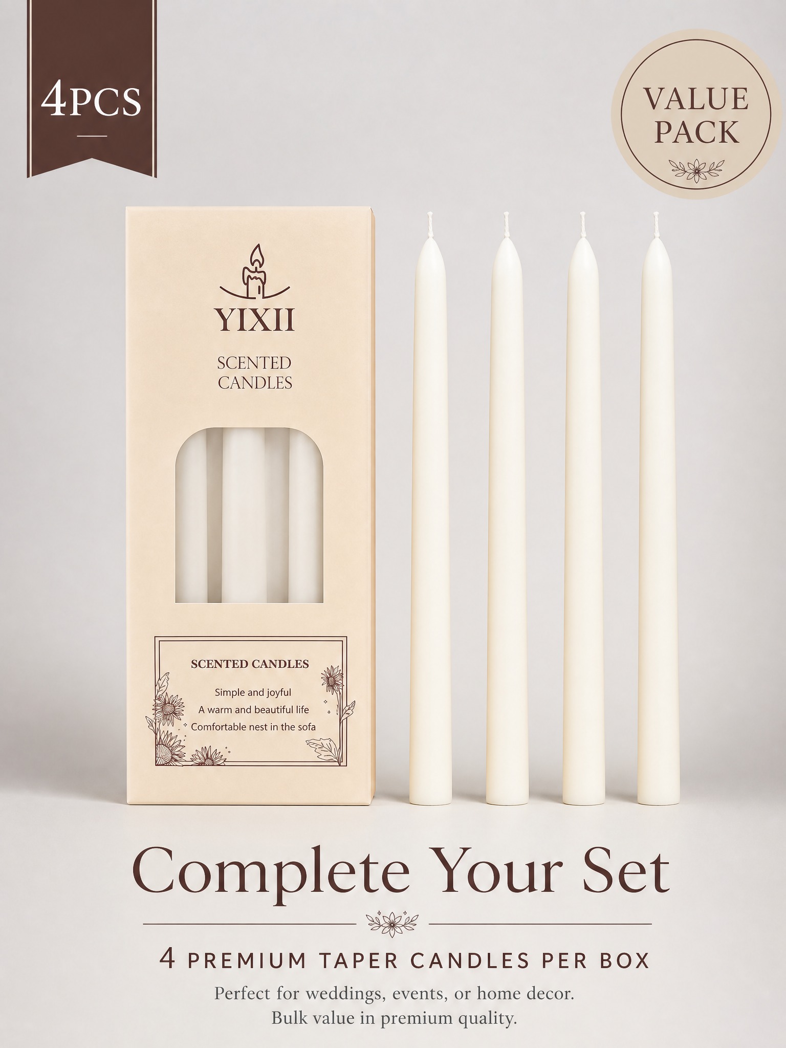 4 pieces vertical striped long - Home Fragrance No 4 reseña y precio