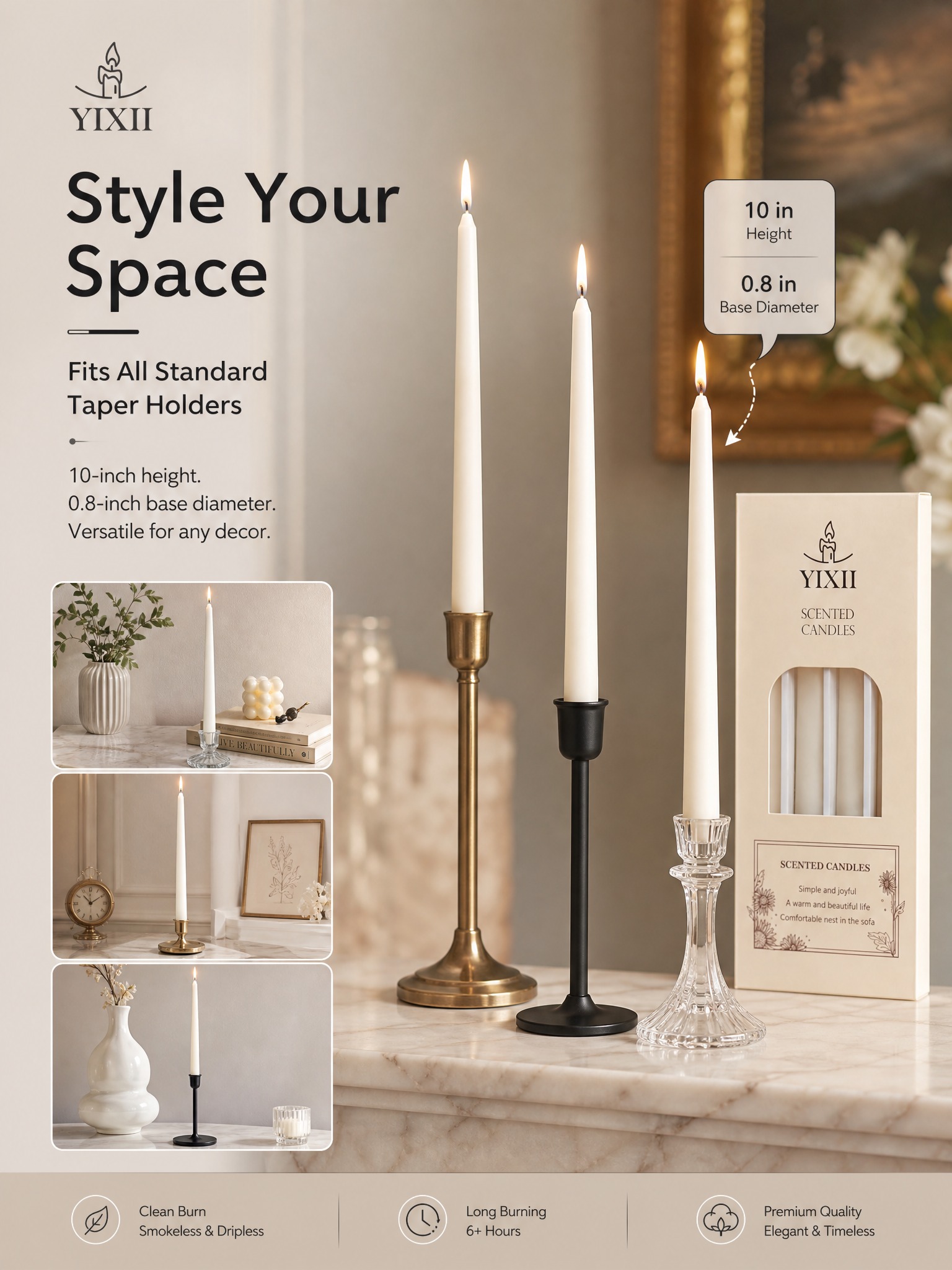 4 pieces vertical striped long - Home Fragrance No 4 reseña y precio