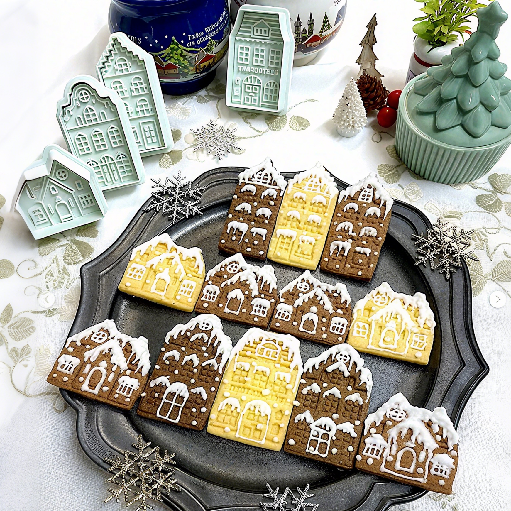 4Pcs Christmas Gingerbread Hou - Home Fragrance Gingerbread reseña y precio