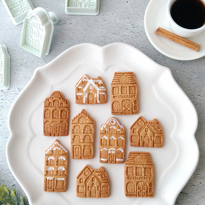 4Pcs Christmas Gingerbread Hou - Home Fragrance Gingerbread reseña y precio
