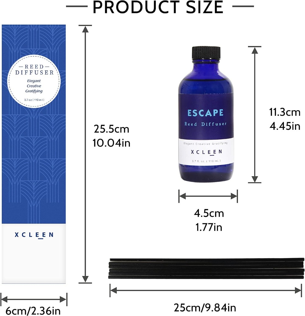 Reed Diffuser Set 3.7oz, 6 Sti - Home Fragrance Reeds reseña y precio
