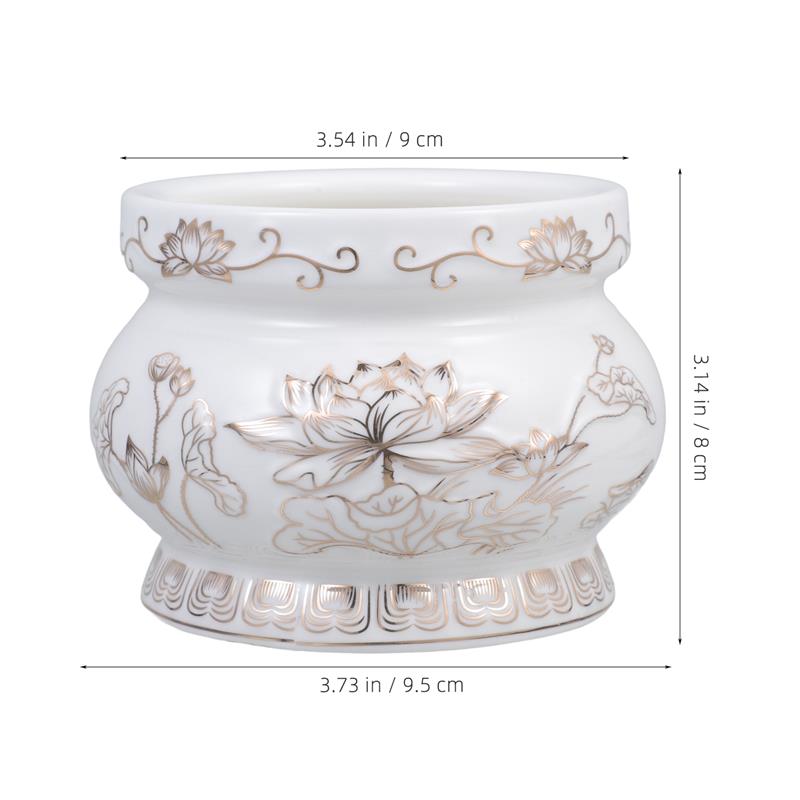 White Ceramic Incense Burner C - Home Fragrance White Lotus reseña y precio