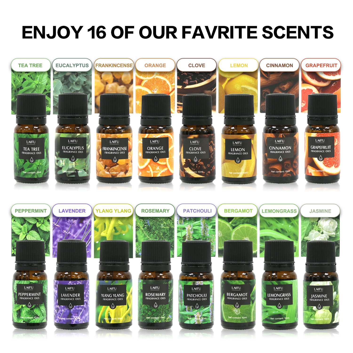 16x10ml Essential Oils Set for - Home Fragrance Potpourri reseña y precio