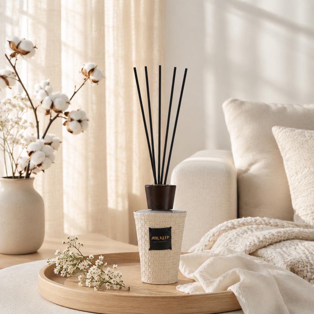 Reed Diffuser Set Clean Linen  - Home Fragrance Linen reseña y precio
