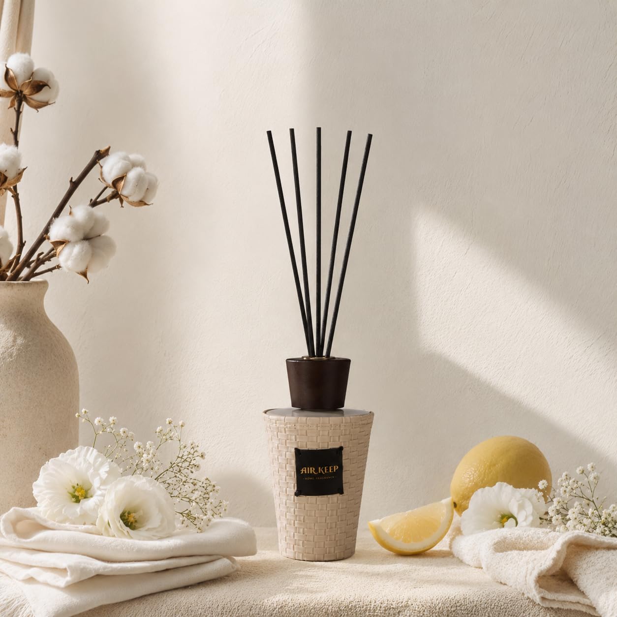 Reed Diffuser Set Clean Linen  - Home Fragrance Linen reseña y precio