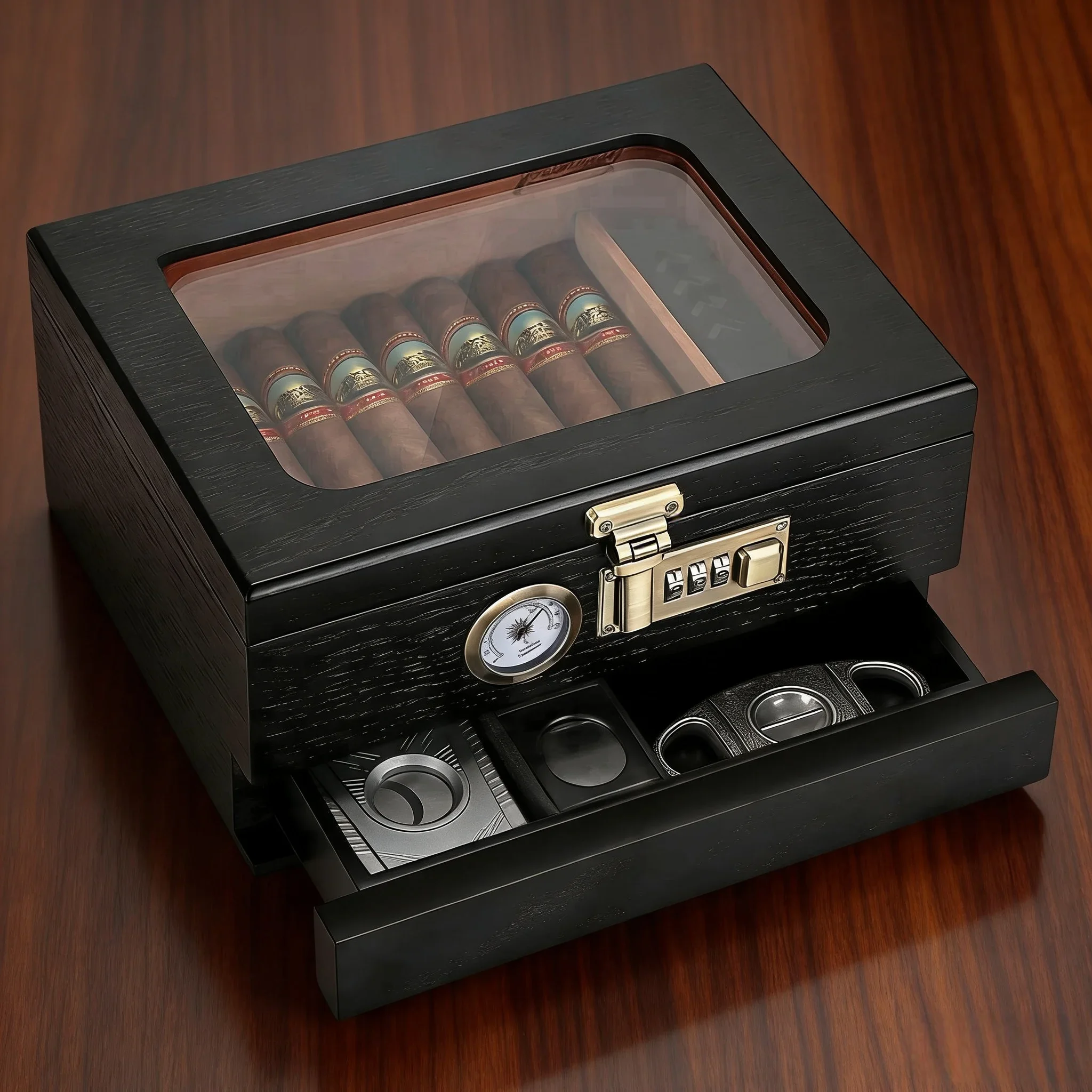 Snow-cedar wood cigar humidor, - Home Fragrance Maple Walnut reseña y precio