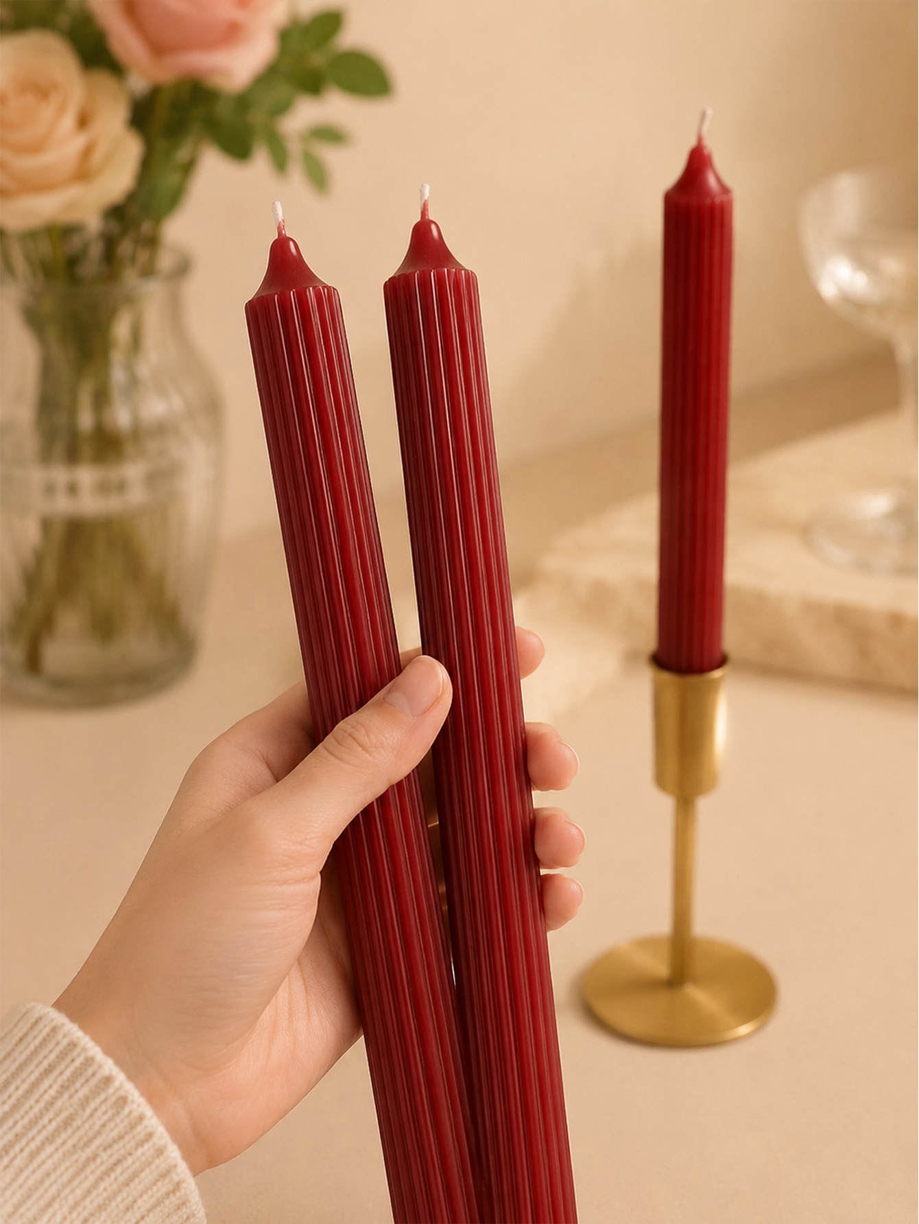 4pcs 25cm wine red aromatherap - Home Fragrance No 4 reseña y precio