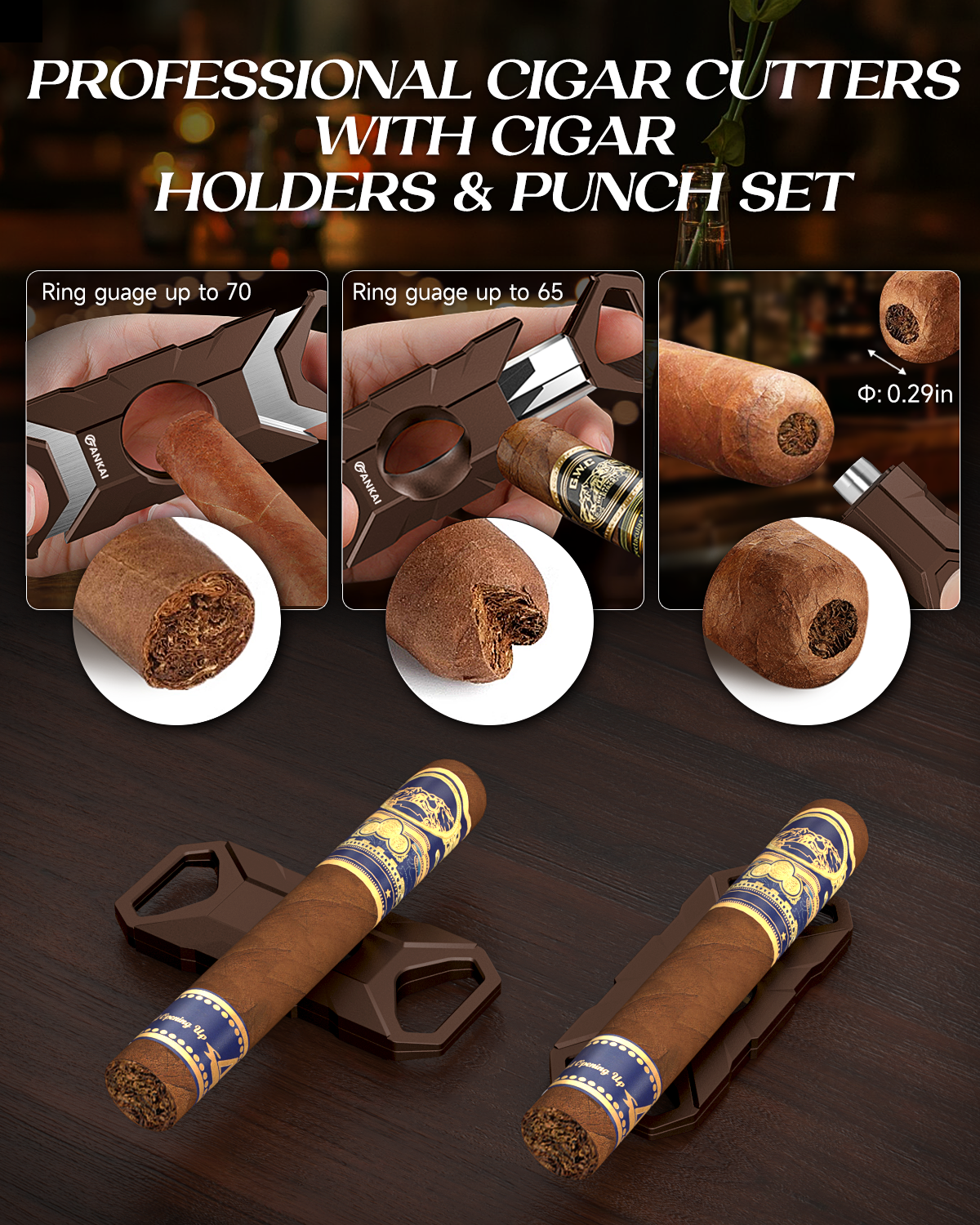 Humidor Cigar Box,with Cutter  - Home Fragrance Maple Walnut reseña y precio