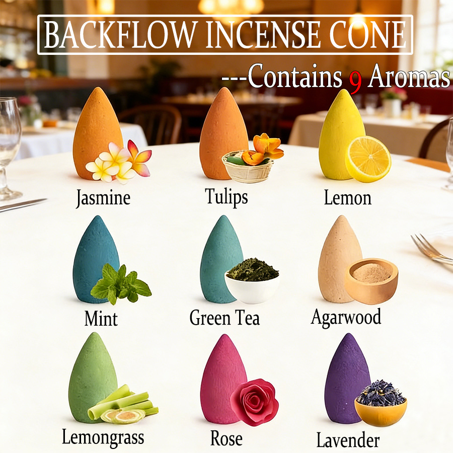 High-Quality Natural Backflow  - Home Fragrance Vanilla Cashmere reseña y precio