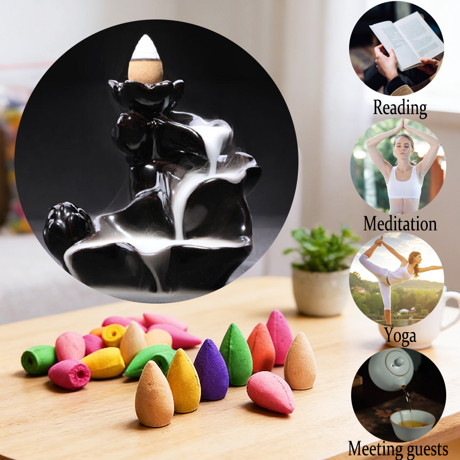 High-Quality Natural Backflow  - Home Fragrance Vanilla Cashmere reseña y precio