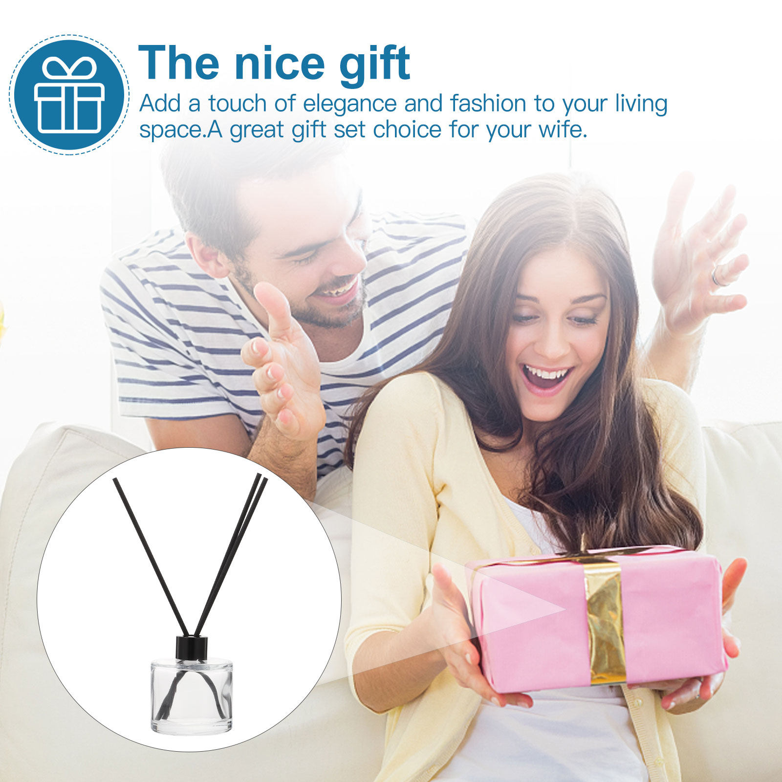 1Set Premium Glass Aroma Diffu - Home Fragrance Leather Diffuser reseña y precio