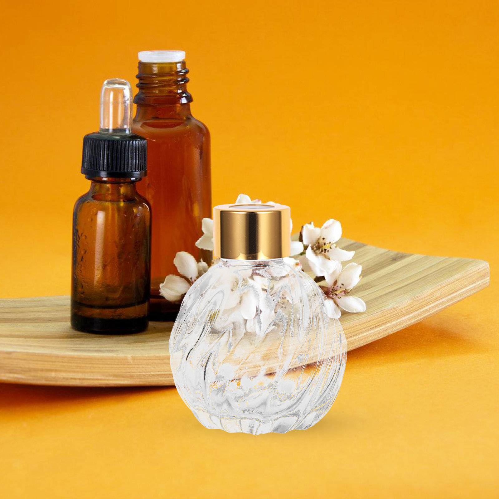 2Pcs 100Ml Clear Glass Vintage - Home Fragrance Leather Diffuser reseña y precio