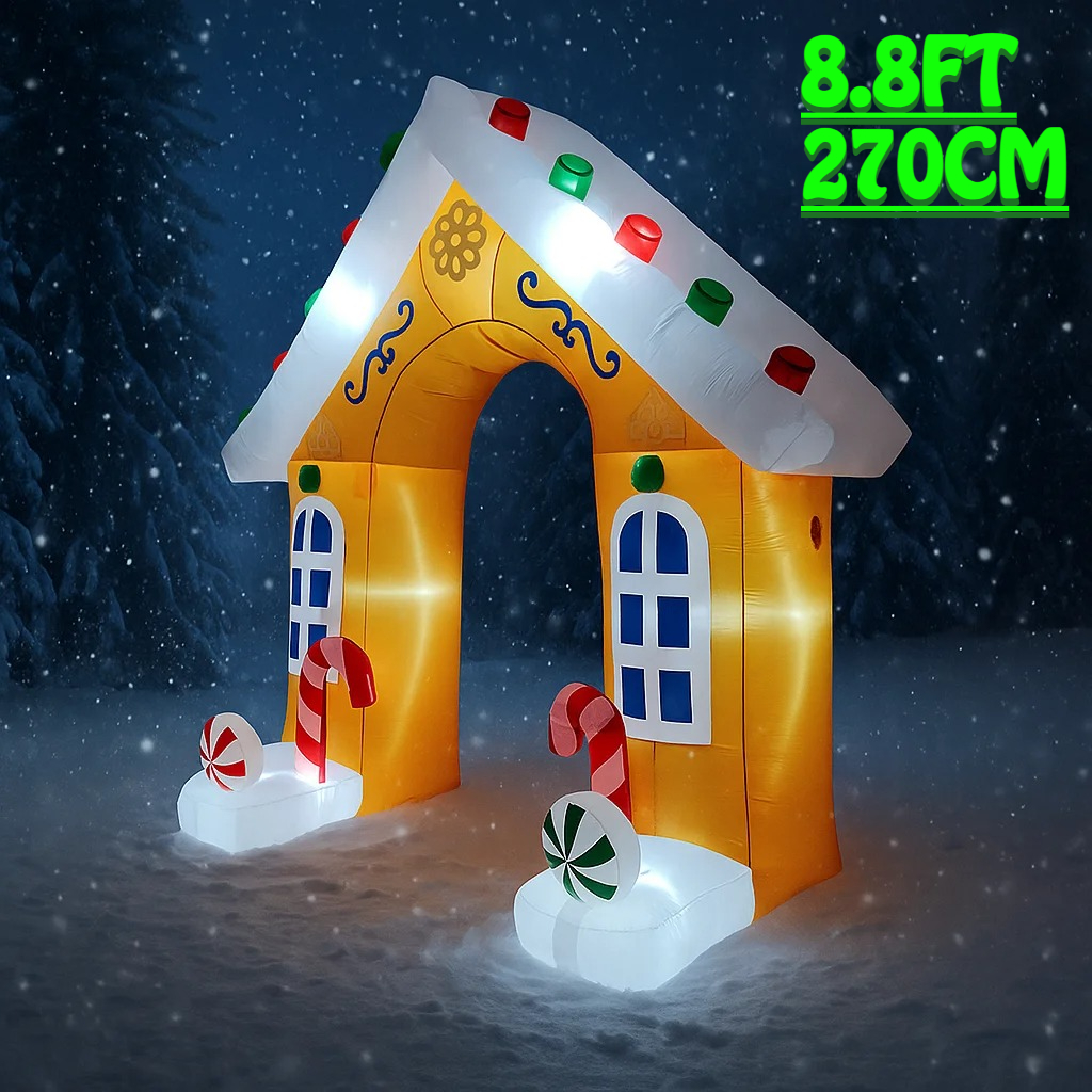 8.8FT Gingerbread House Archwa - Home Fragrance Gingerbread reseña y precio