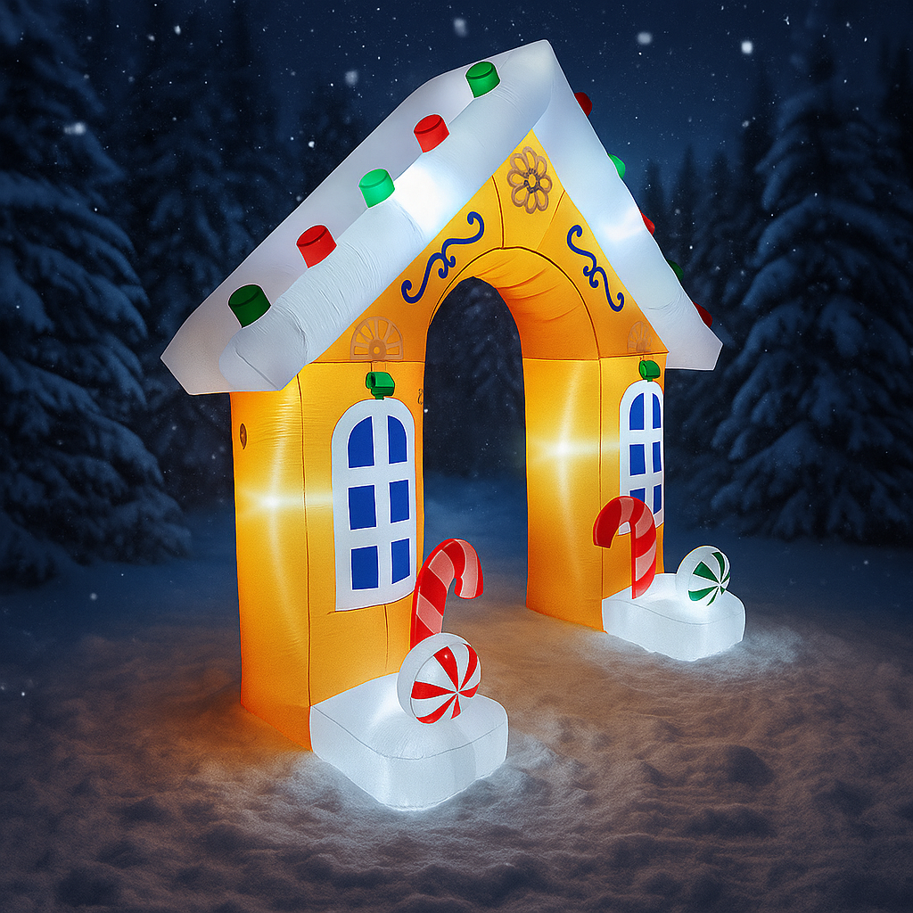 8.8FT Gingerbread House Archwa - Home Fragrance Gingerbread reseña y precio