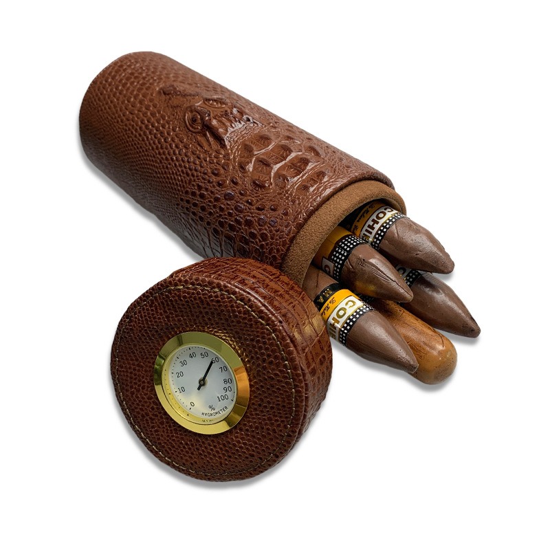 Leather Travel Humidor Cigar B - Home Fragrance Maple Walnut reseña y precio