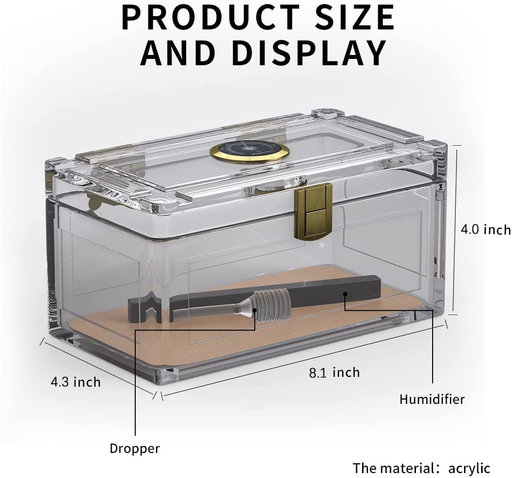 Acrylic Cigar Humidor With Ced - Home Fragrance Maple Walnut reseña y precio